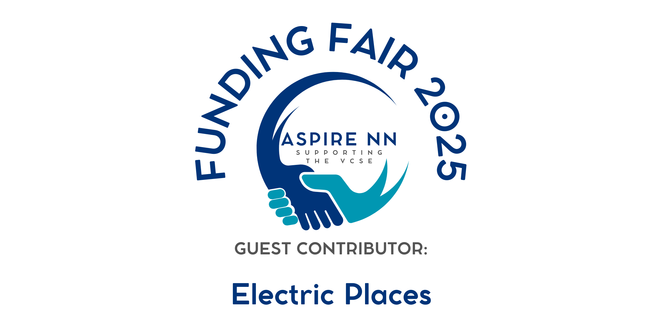 blue hands logo for aspire nn and funding fair