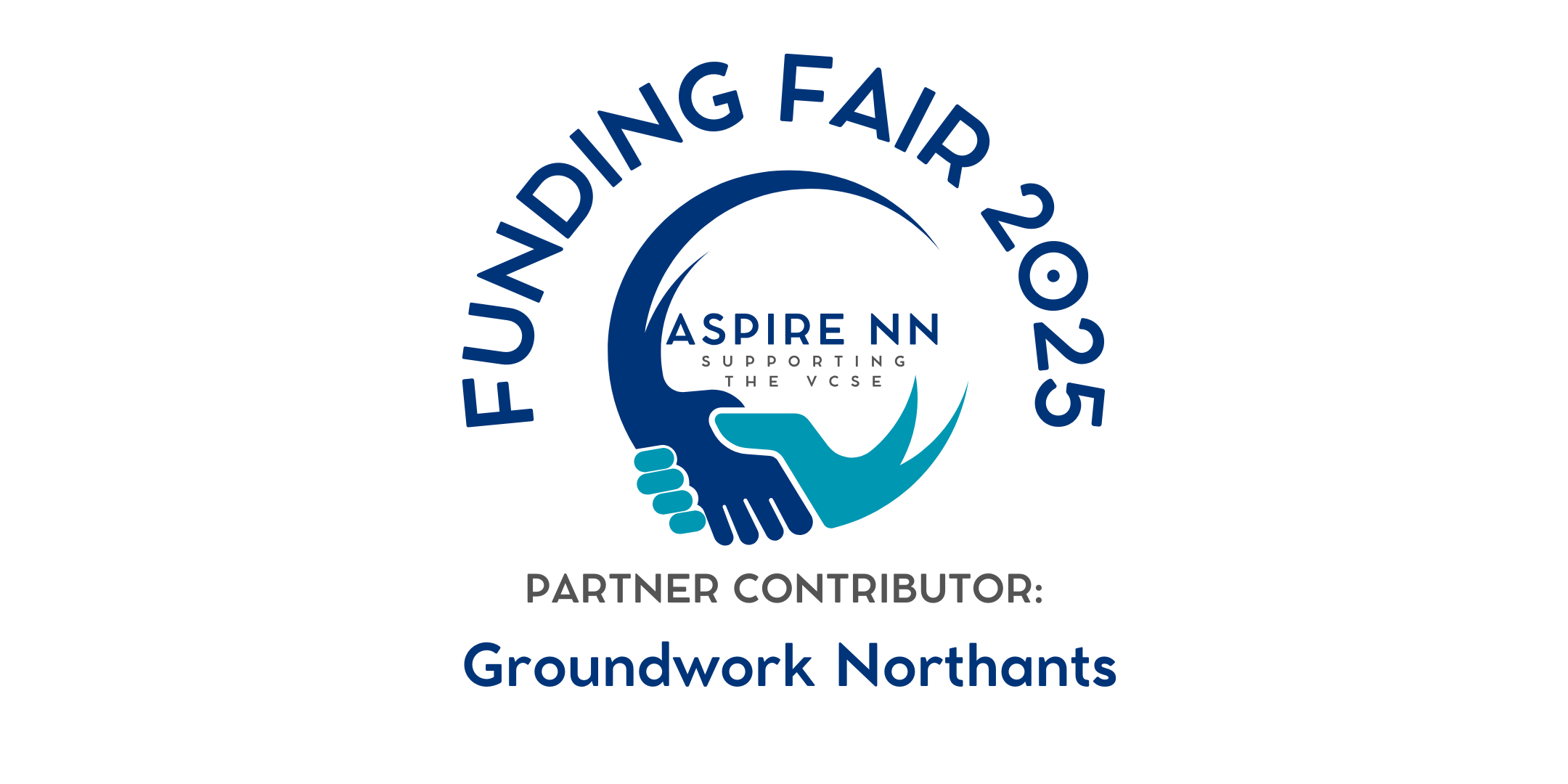 groundwork at funding fair and hands logo