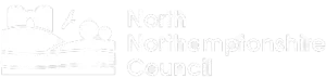 North Northants Council Logo - white